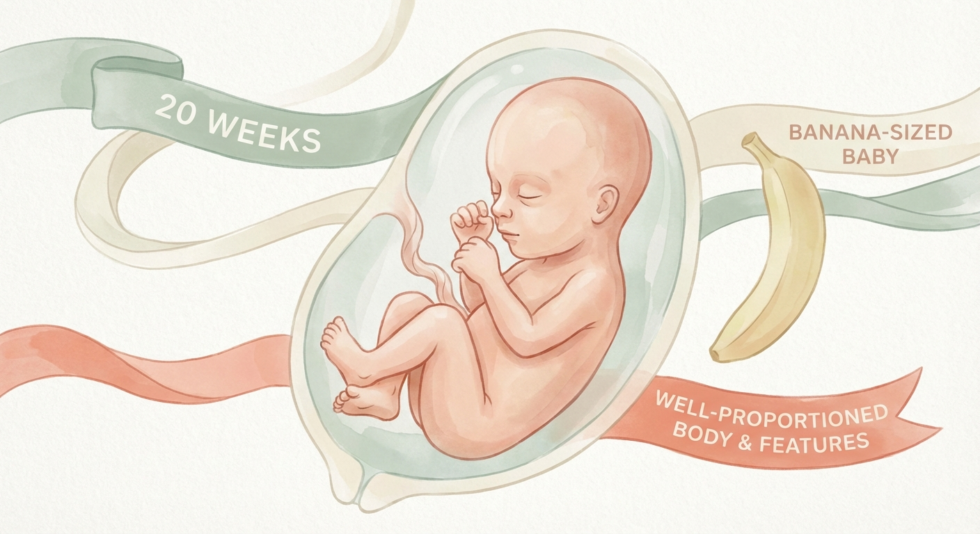 Baby development at 20 weeks pregnant