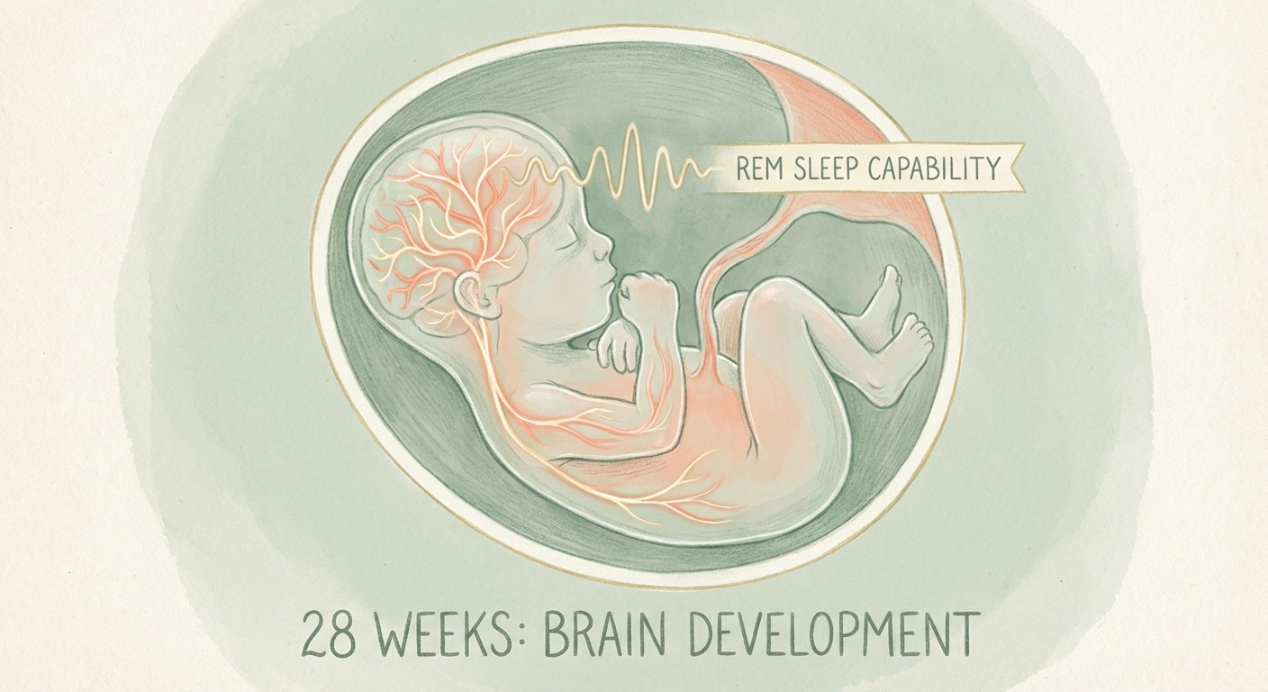 Baby's brain development at 28 weeks pregnant