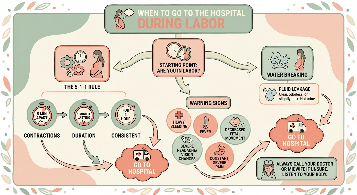 When to go to hospital during labor at 40 weeks