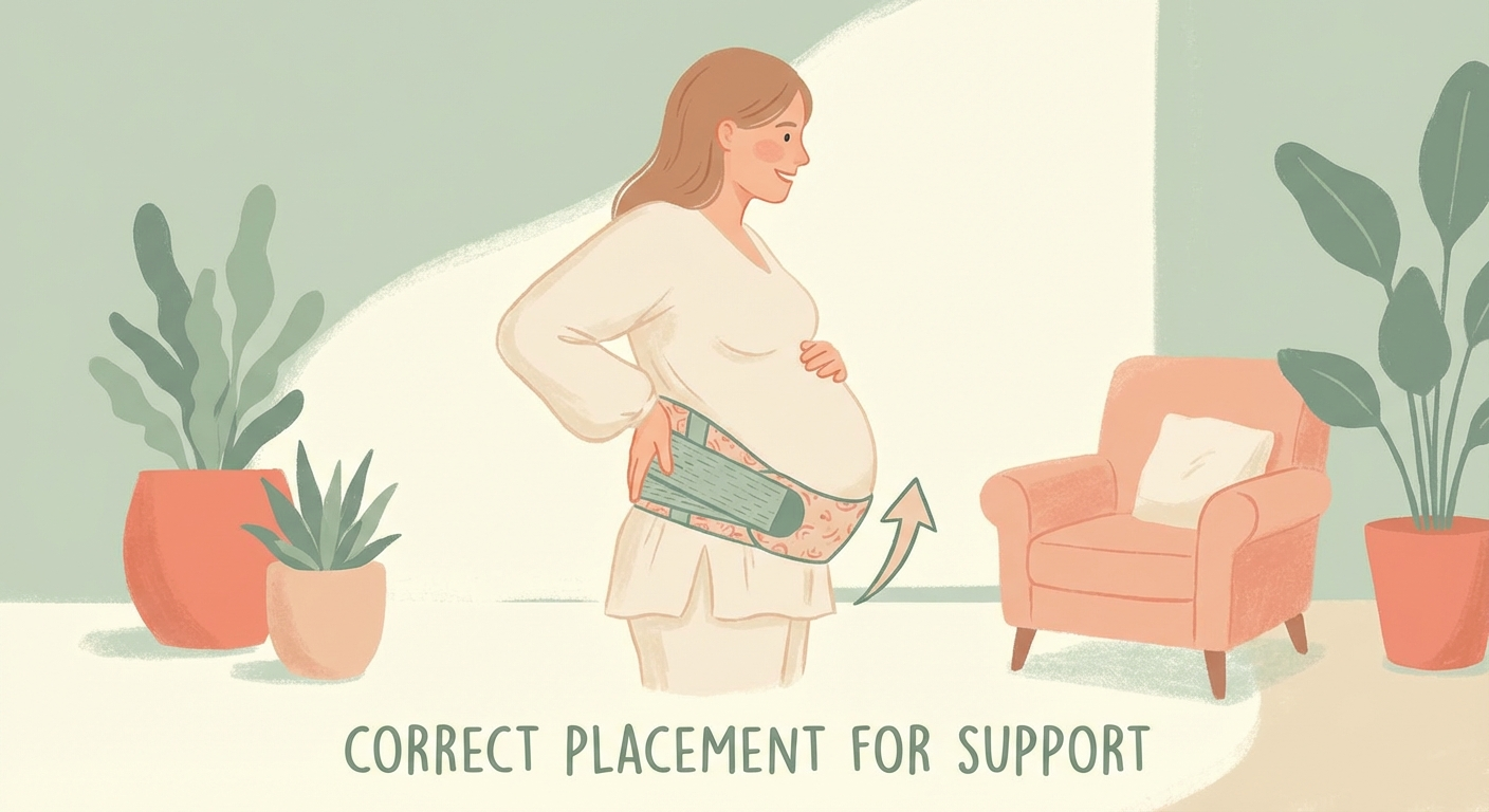 Pregnancy support belt for lower back pain