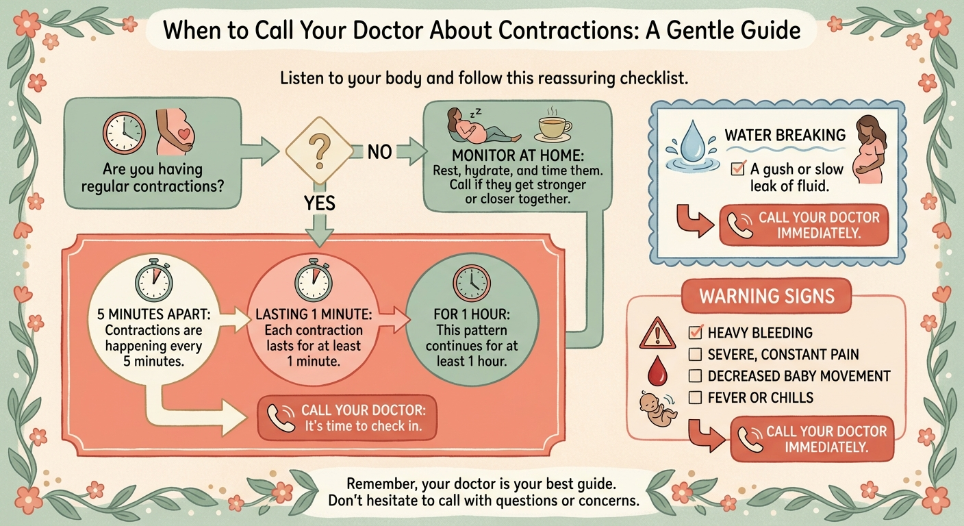 When to call doctor about contractions during pregnancy