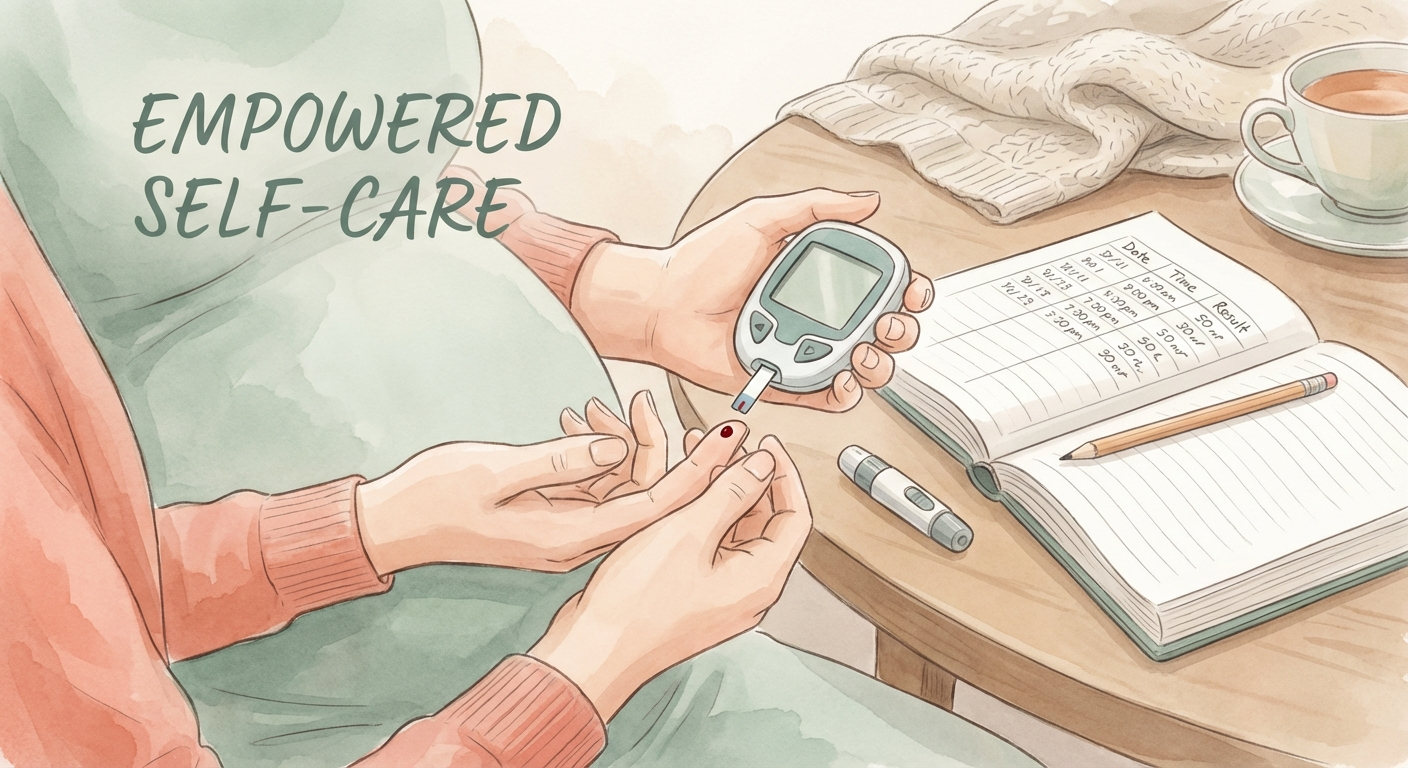 Monitoring blood sugar with gestational diabetes