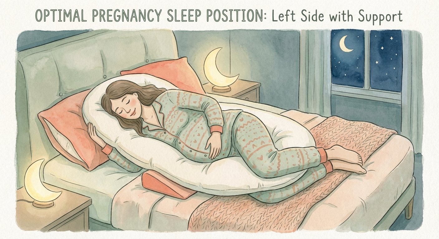 Best sleep position during pregnancy (left side)
